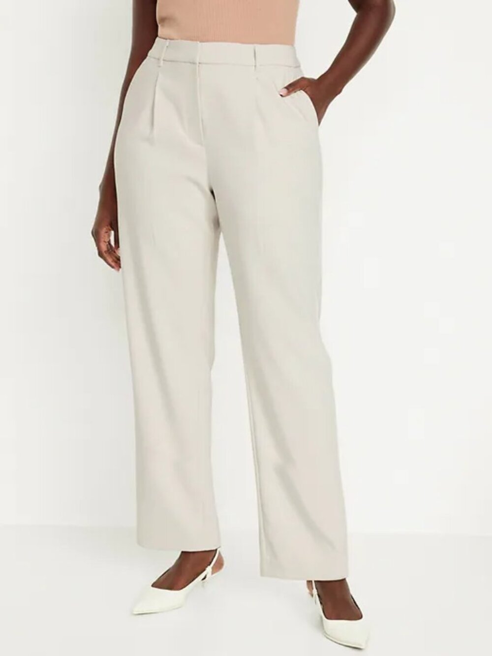 Extra High-Waisted Taylor Relaxed Slim Trouser Pants